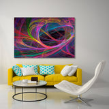 Abstract Colored Curls Canvas Print SKU 10802