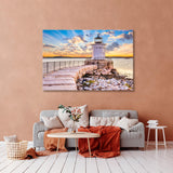 Breakwater Light Maine Canvas Print SKU 10647