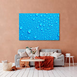 Blue Water Drop Background Canvas Print SKU 10195