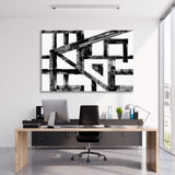 Abstract Geometric Drawing Canvas Print SKU 10817