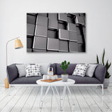 Metal Cubes 3d Canvas Print SKU 10477