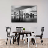 Honolulu Hawaii Black and White Canvas Print SKU 10505