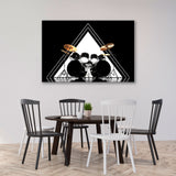 Drums on a Pyramid Background Canvas Print SKU 10529