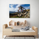 Mountain Cycling Canvas Print SKU 10592