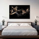 Vintage Golden Lilies Canvas Print SKU 10563