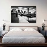 Black White Baltimore Maryland Canvas Print SKU 10426