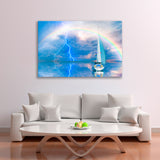 Sailing Yacht in the Sea Canvas Print SKU 10612