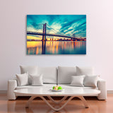 Ben Franklin Bridge at Sunset Canvas Print SKU 10599