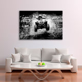 Sport ATV Black White Canvas Print SKU 10595