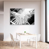 Skyscrapers Black White Canvas Print SKU 10600