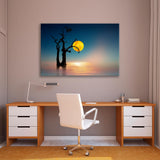 Old Tree with Moon Canvas Print SKU 10778