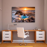 Sunset on Hawaii Coast Canvas Print SKU 10511