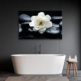 Spa with White Bright Flower Canvas Print SKU 10366