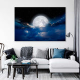 Moon in the Clouds Canvas Print SKU 10713