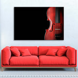 Violin on Black Background Canvas Print SKU 10895