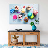 Bright Cupcakes Canvas Print SKU 10692