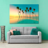 Sunset over the Emerald Sea Canvas Print SKU 10768