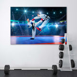 Sportswomen-Karate on the Big Arena Canvas Print SKU 10683