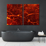 Hot Lava Abstract Canvas Print SKU 10105