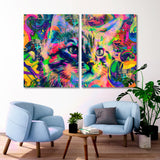 Cat Head Graffiti Canvas Print SKU 10323