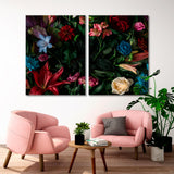 Creative Mockup of Flowers and Leaves Canvas Print SKU 10355