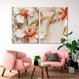 Floral Wall Decor 3D Canvas Print SKU 10538