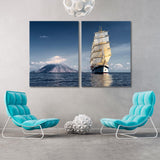 Sea Sailboat Canvas Print SKU 10483