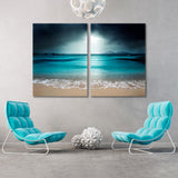 Night Beach Seychelles Canvas Print SKU 10388