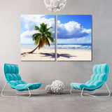 Caribbean Wild Beach Canvas Print SKU 10122