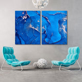 The Best Blue Abstract Canvas Print SKU 10235