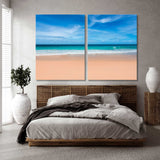 Tropical Beach and Sea Canvas Print SKU 10917