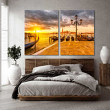 Sunrise at Piazza San Marco Canvas Print SKU 10910