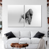 Gorilla Black and White Canvas Print SKU 10275