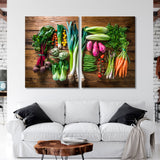 Fresh Vegetables Canvas Print SKU 10693