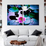 Bright Lotus Flowers Canvas Print SKU 10351