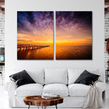 Sunrise Safety Harbor Canvas Print SKU 10445