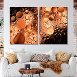 Water Drops on Glass Canvas Print SKU 10533