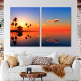 Sunset at the Resort Canvas Print SKU 10123