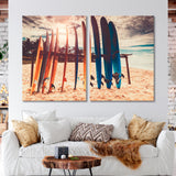 Surfboards Canvas Print SKU 10118