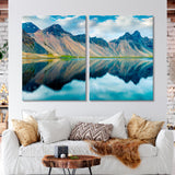 Mountains on the Icelandic Coast Canvas Print SKU 10512