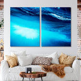 Seabed With Blue Wave Canvas Print SKU 10400