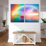 Rainbow with the Beautiful Sea Canvas Print SKU 10777