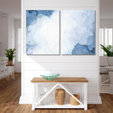 Splash Blue Watercolor Canvas Print SKU 10874