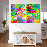 Colorful Splashes Canvas Print SKU 10317