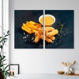 Chicken Nuggets with French Fries Canvas Print SKU 10748