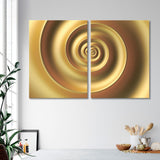 Golden Spiral 3D Background Canvas Print SKU 10827