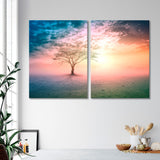 Tree on a Beautiful Background Canvas Print SKU 10458