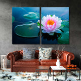 Lotus Flower in the Pond Canvas Print SKU 10341