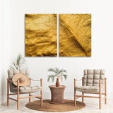 Golden Leaf Texture Canvas Print SKU 10521