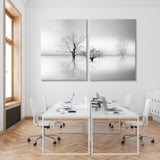 Minimalism of Nature in Black and White Canvas Print SKU 10774